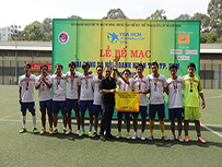 Đội bóng đá nam Tổng Công ty đạt hạng 3 Giải bóng đá YBA Football Cup 2016